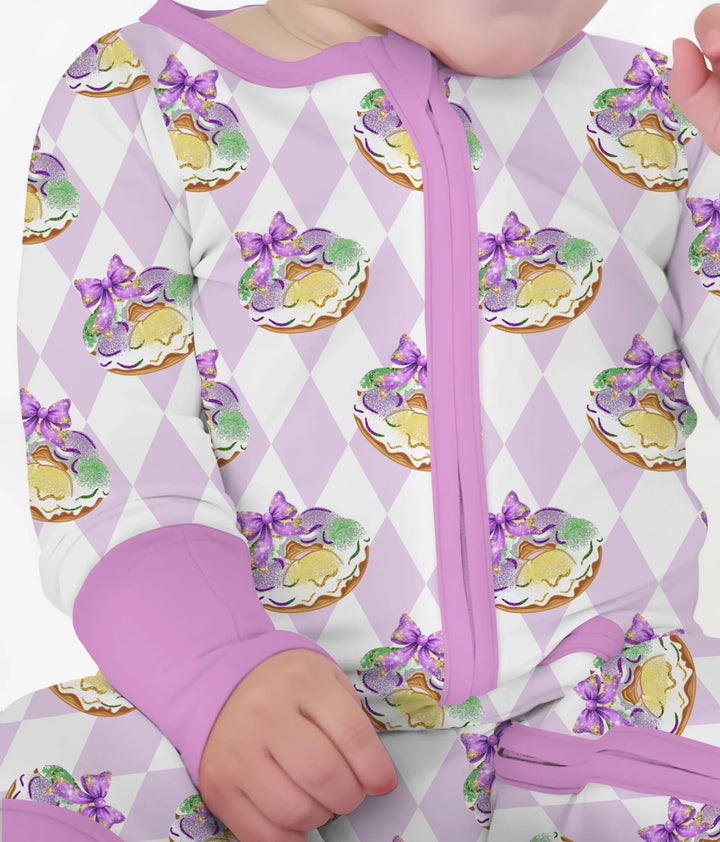 Mardi Gras Donut Bamboo Convertible Zippy