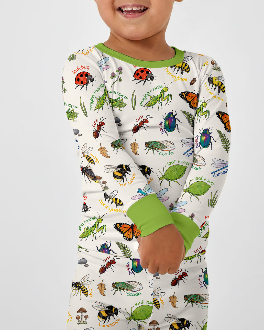 Template Bamboo Two Piece Long Sleeve Pyjamas Set
