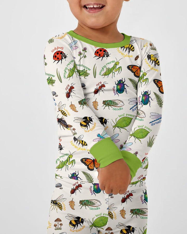 Template Bamboo Two Piece Long Sleeve Pyjamas Set
