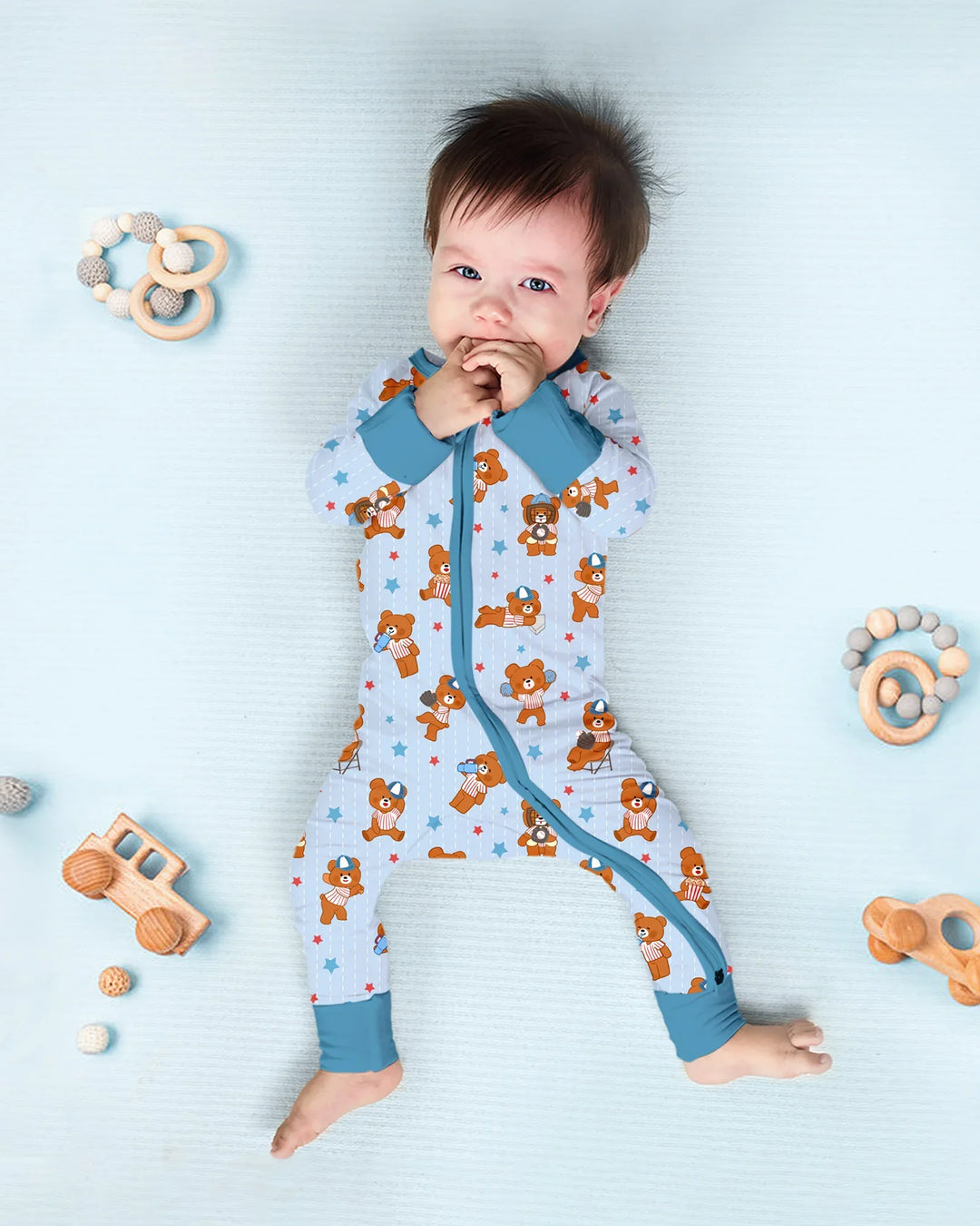 Born To Play Baseball Bamboo Convertible Zippy