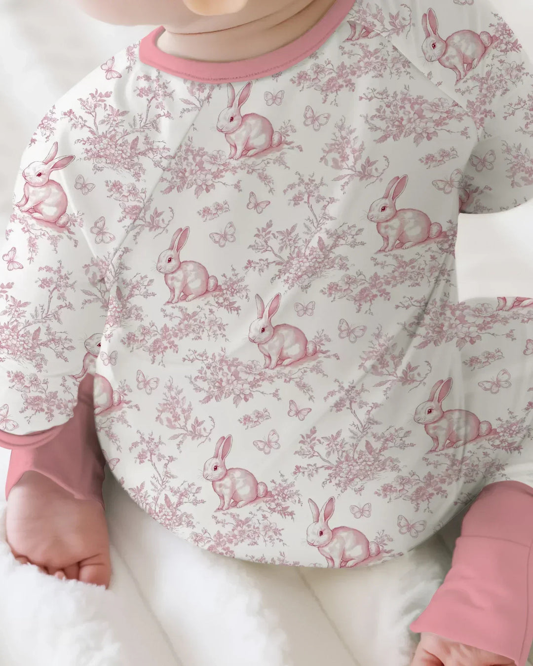 Easter Chinoiserie Toile de Jouy Bamboo Convertible Zippy