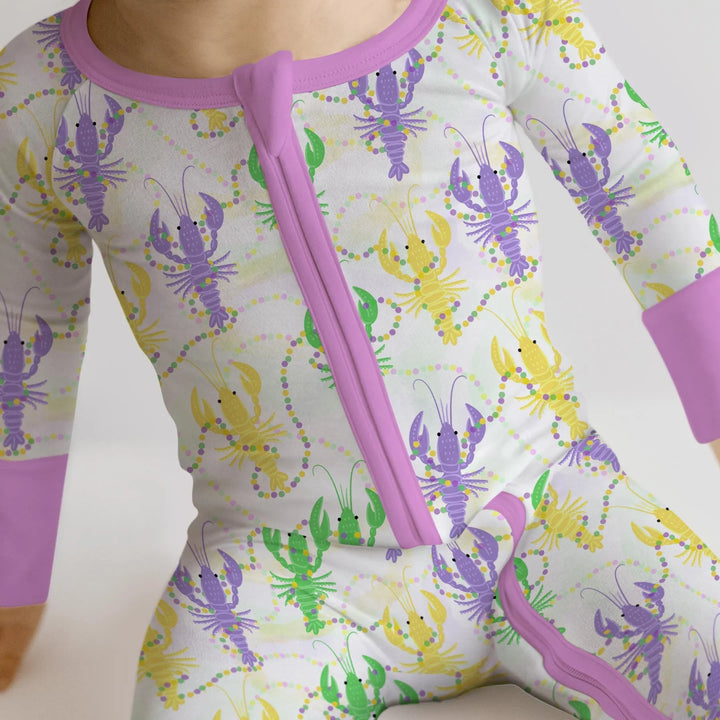 Mardi Gras Crawfish Family Matching Bamboo Convertible Zippy