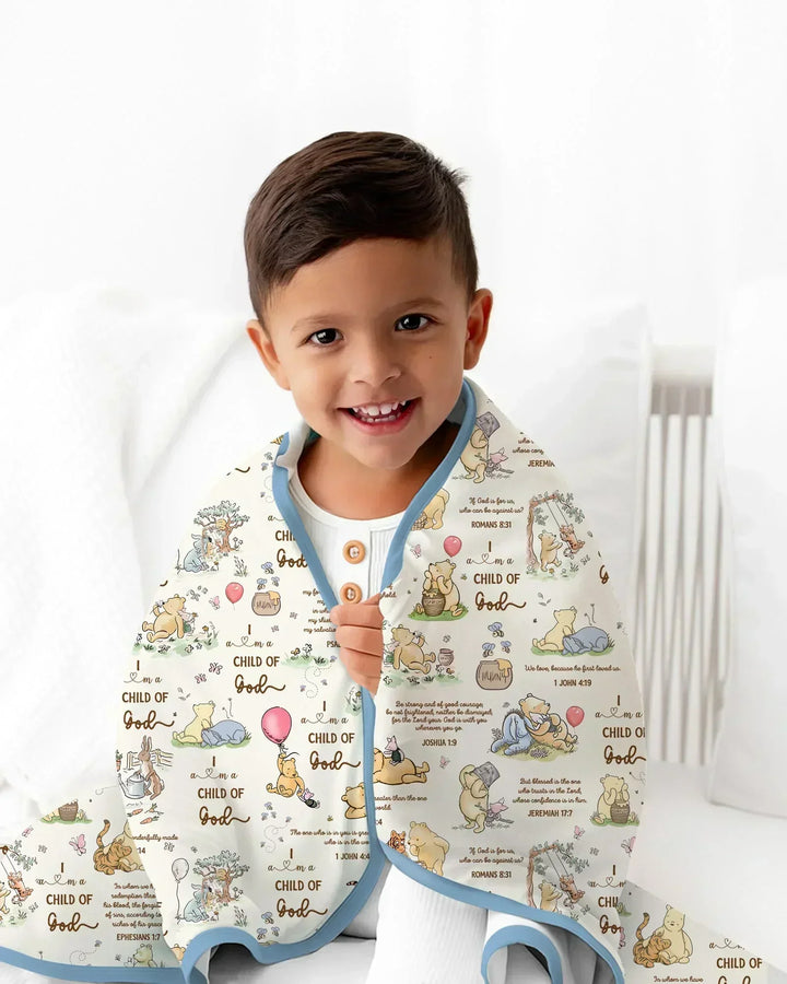 Child of God Whimsy Woodland Bamboo Blanket