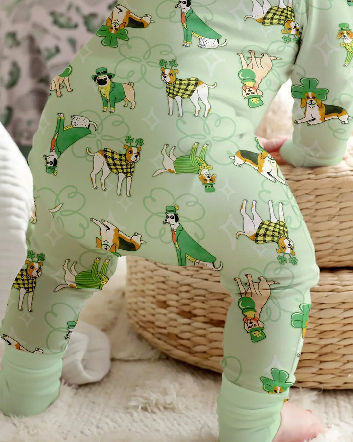 St. Patrick's Day Puppies Bamboo Convertible Zippy