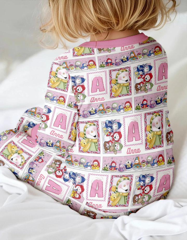 Frosty Friends Custom Name Bamboo Convertible Zippy