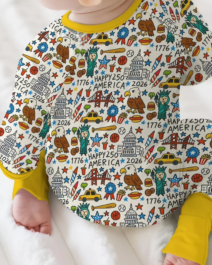 Doodle America 250th Anniversary Family Bamboo Convertible Zippy