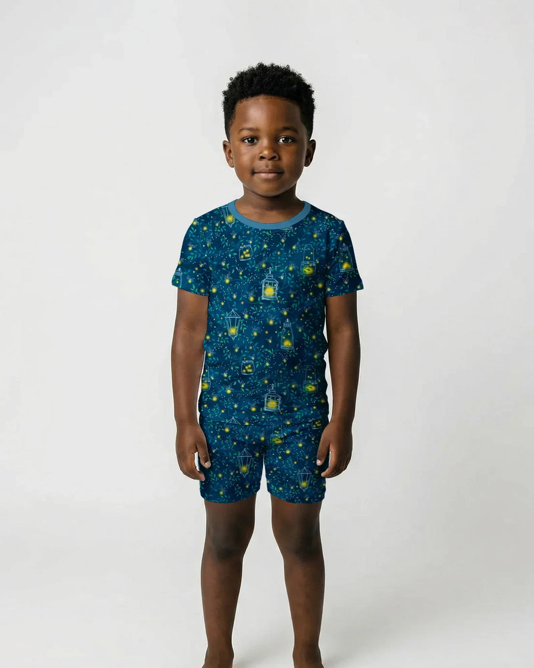 Firefly Evening Forest Bamboo Two Piece Short Sleeve Shorts Pajama Set