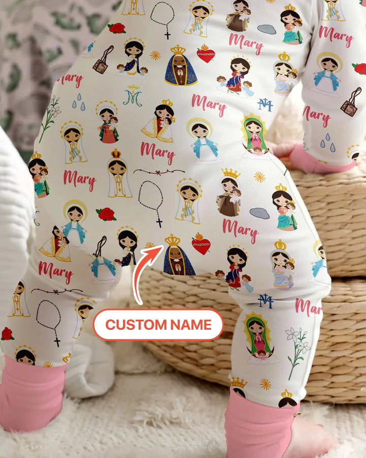 Custom Name Mother Mary Bamboo Convertible Zippy