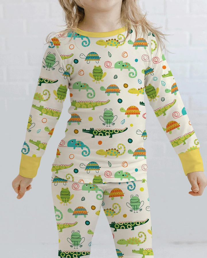 Swamp Buddies Bamboo Two Piece Long Sleeve Pajama Set
