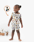 Black Legacy ABCs Family Matching Bamboo Two Piece Short Sleeve Shorts Pajama Set