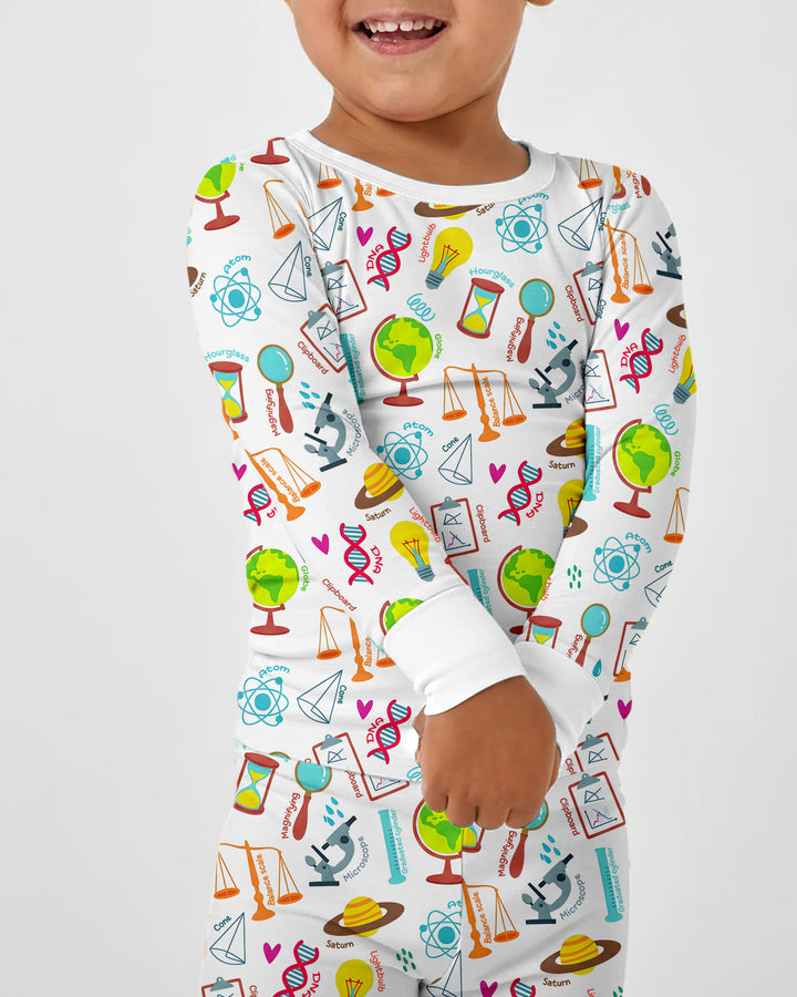 Template Bamboo Two Piece Long Sleeve Pyjamas Set