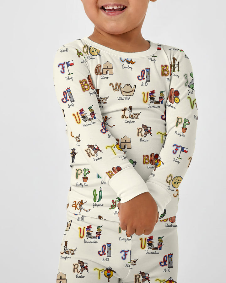 Template Bamboo Two Piece Long Sleeve Pyjamas Set
