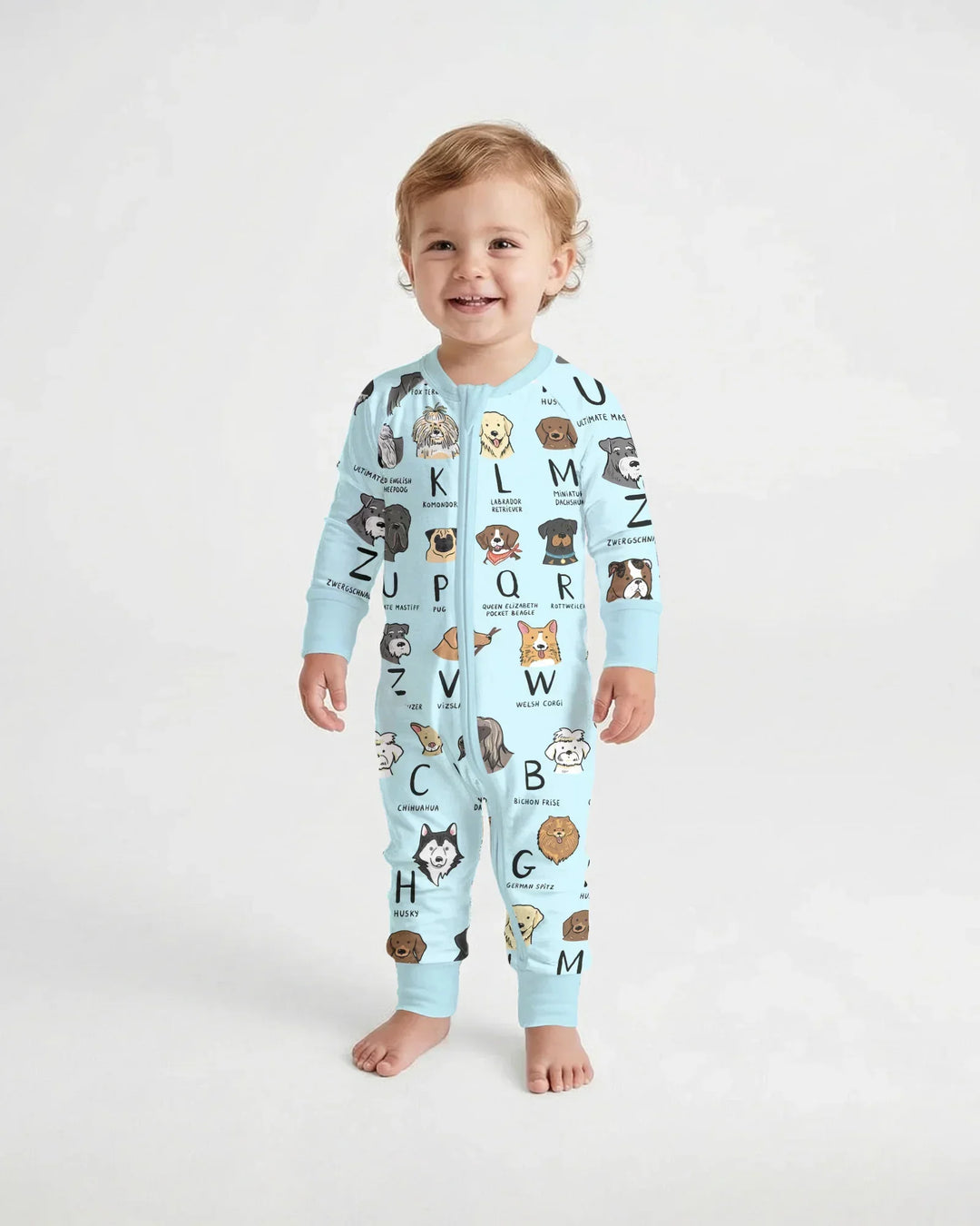 Funny Dogs Alphabet Bamboo Convertible Zippy