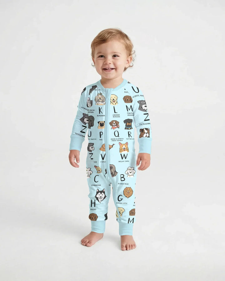 Funny Dogs Alphabet Bamboo Convertible Zippy