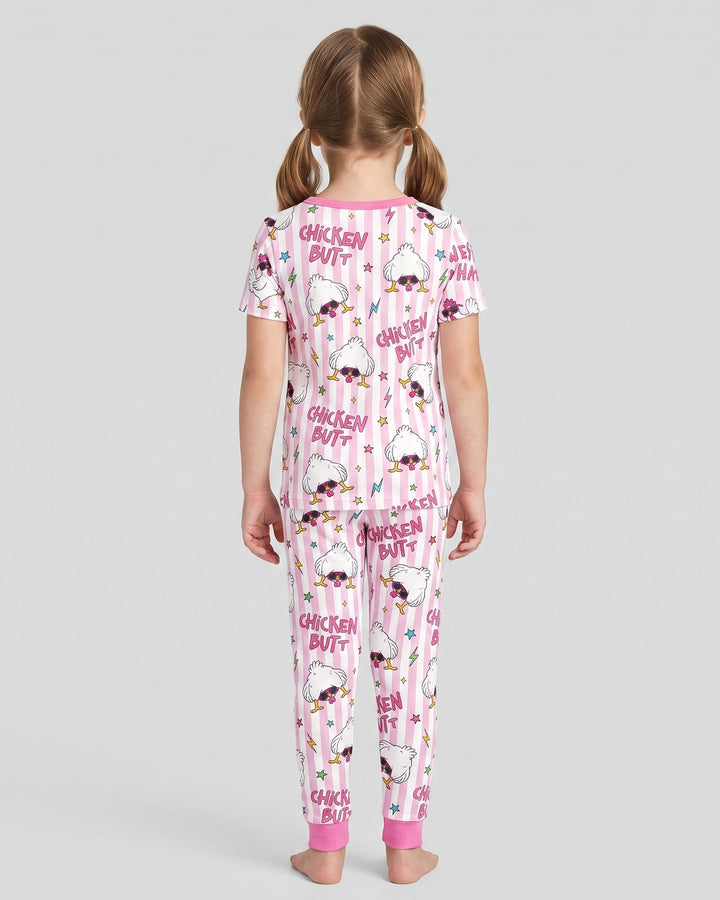 Guess What? Chicken Butt! Bamboo Two Piece Short Sleeve Pajama Set