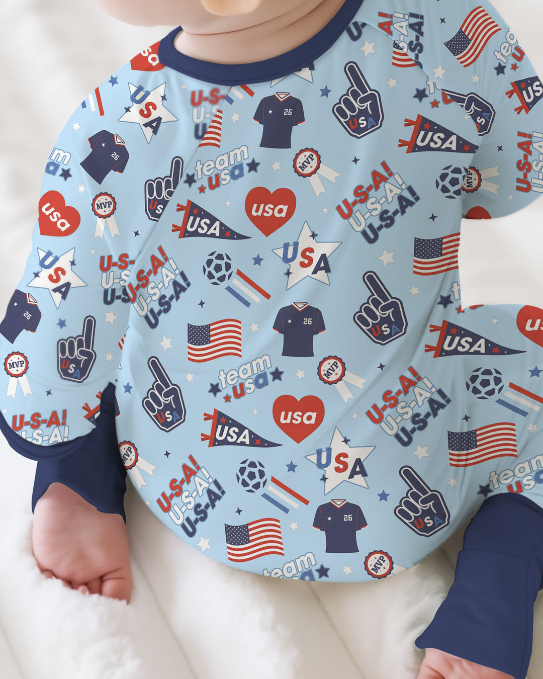 Soccer Party Team USA Bamboo Convertible Zippy
