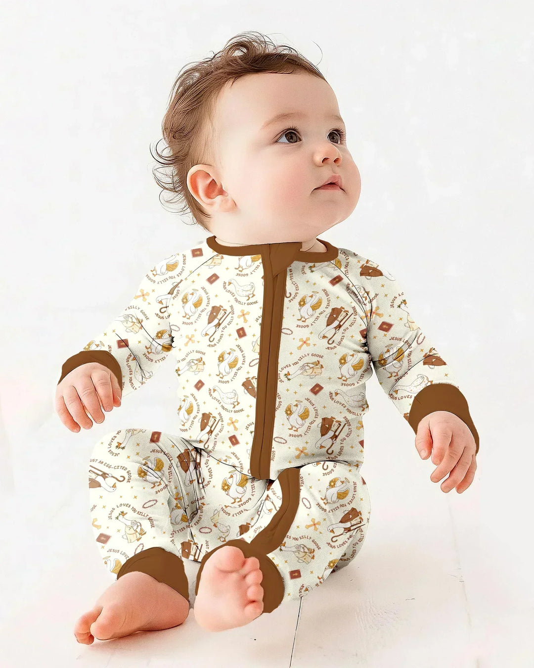 Jesus Loves You Silly Goose Bamboo Convertible Zippy