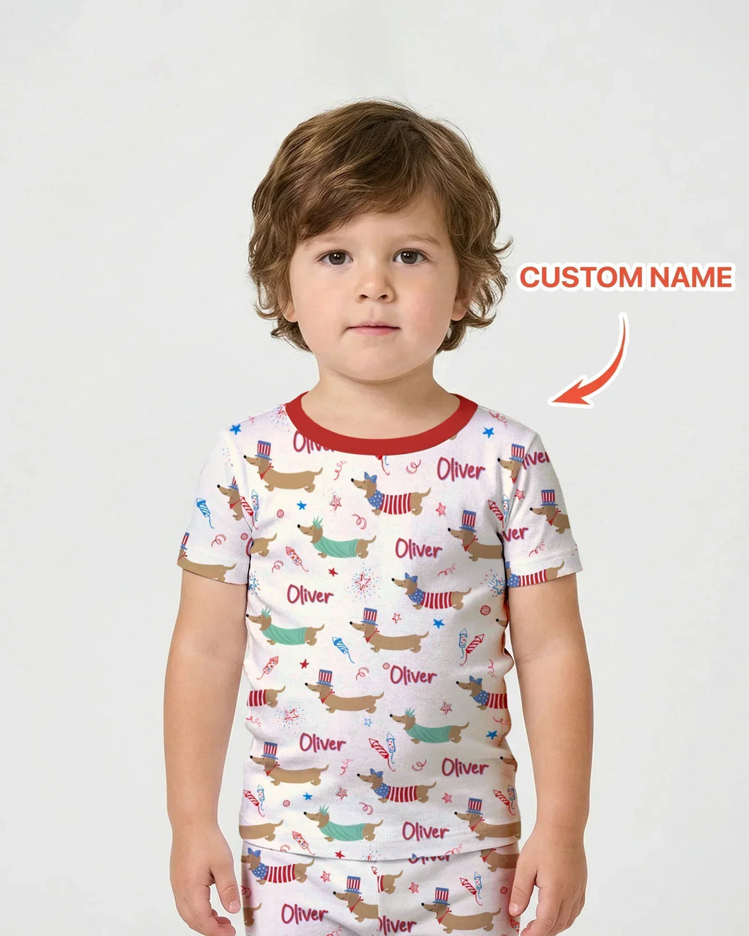250 Years Of Freedom Bamboo Two Piece Short Sleeve Shorts Pajama Set