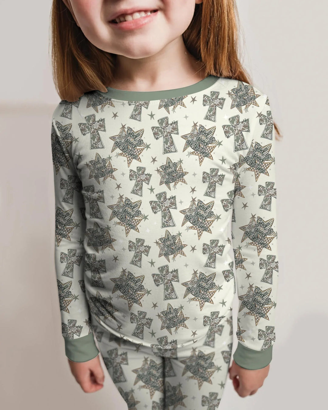 Template Bamboo Two Piece Long Sleeve Pyjamas Set