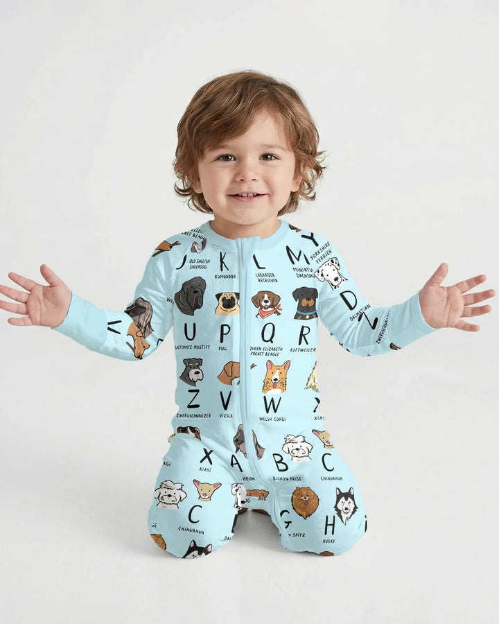 Funny Dogs Alphabet Bamboo Convertible Zippy