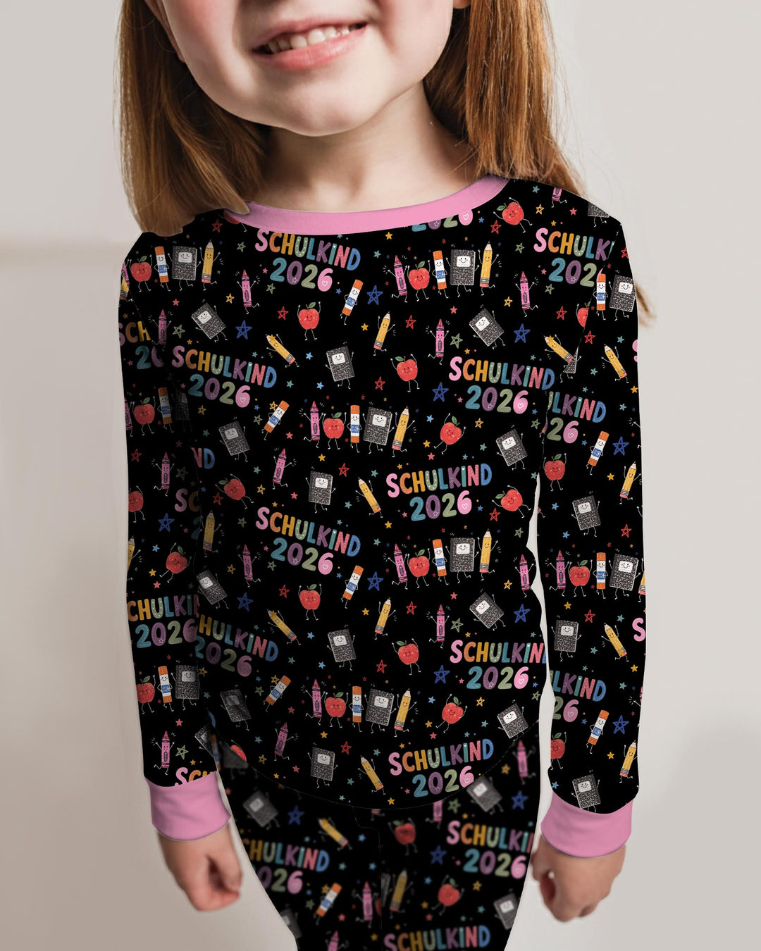 First Day Fun 2026 Bamboo Two Piece Long Sleeve Pajama Set
