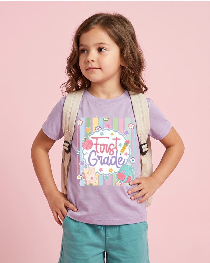 Custom Kindergarten & Grade Bamboo Crewneck T-Shirt