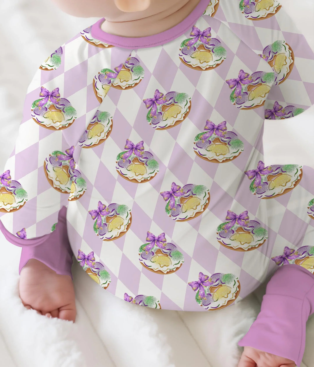 Mardi Gras Donut Bamboo Convertible Zippy