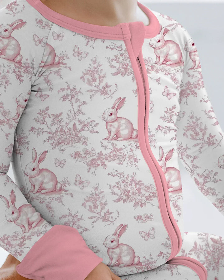 Easter Chinoiserie Toile de Jouy Bamboo Convertible Zippy