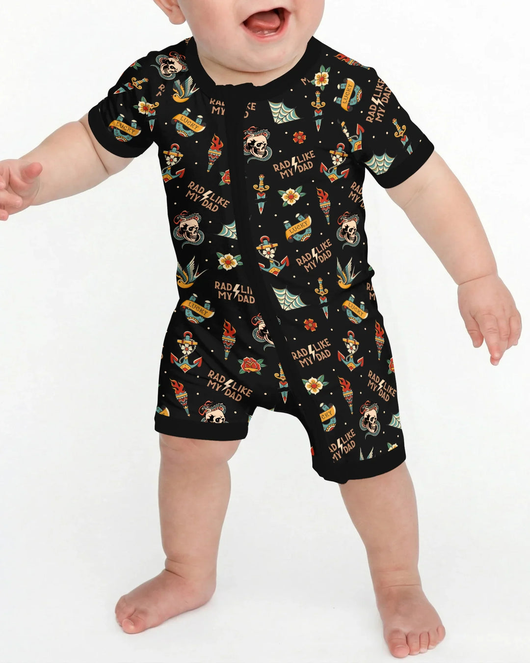Rad Dad Society Daddy & Me Matching Bamboo Shorty Zippy