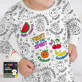All Colorable Fruit of the Spirit Bamboo Two Piece Long Sleeve Pajama Set