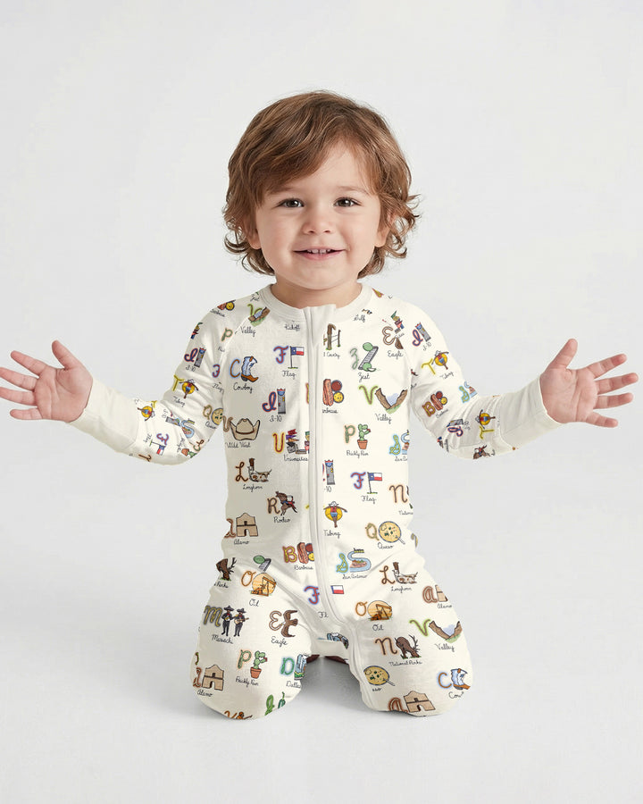 Texas Alphabet Bamboo Convertible Zippy