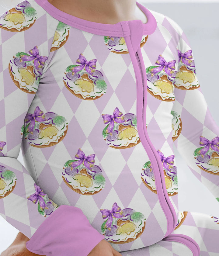 Mardi Gras Donut Bamboo Convertible Zippy