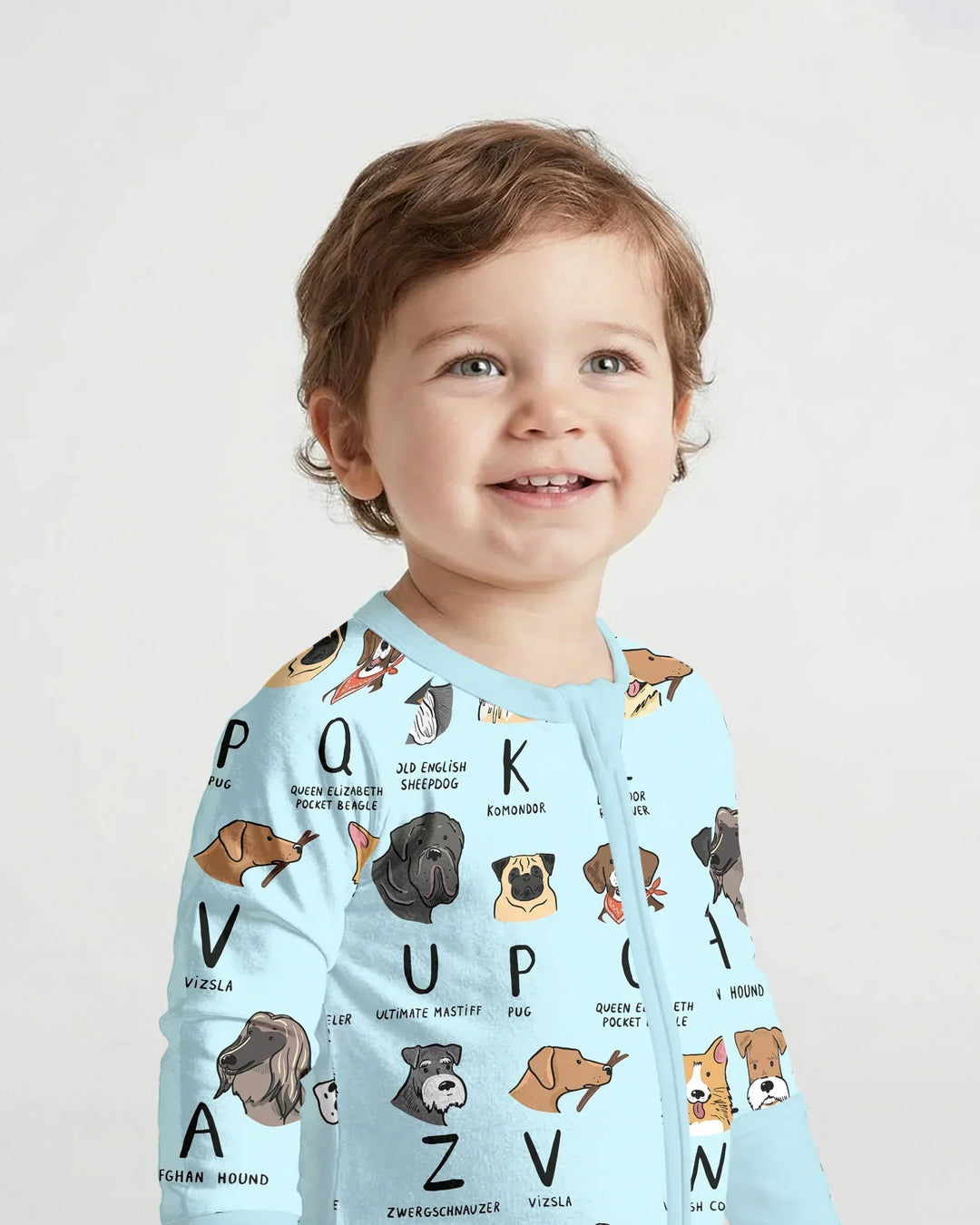 Funny Dogs Alphabet Bamboo Convertible Zippy