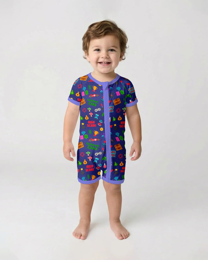 Gamer Mode On Family Matching Bamboo Shorty Zippy