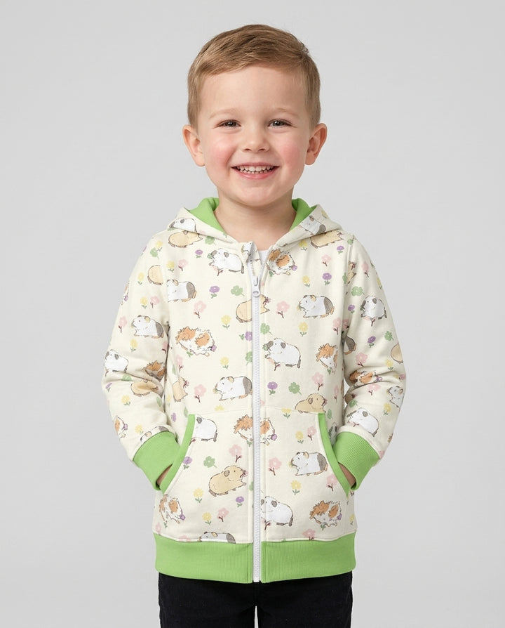 Guinea Pig Garden Bamboo Zip Hoodie