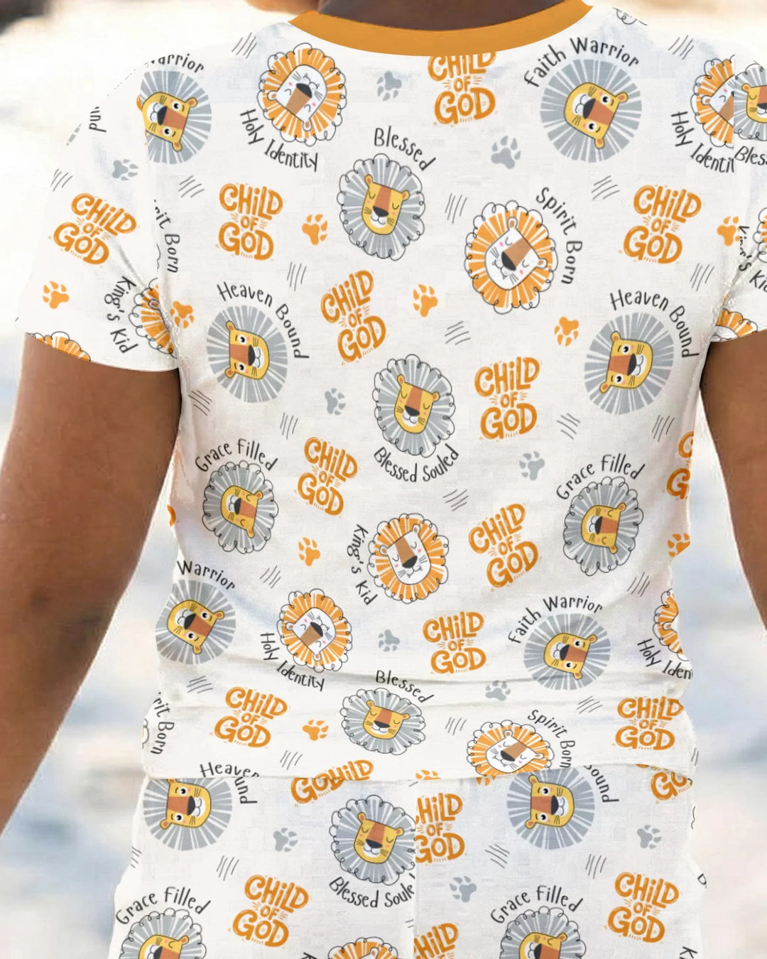 A Child Of God Boy Bamboo Two Piece Short Sleeve Pajama Set