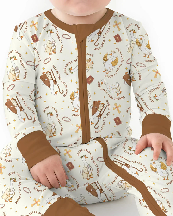 Jesus Loves You Silly Goose Bamboo Convertible Zippy