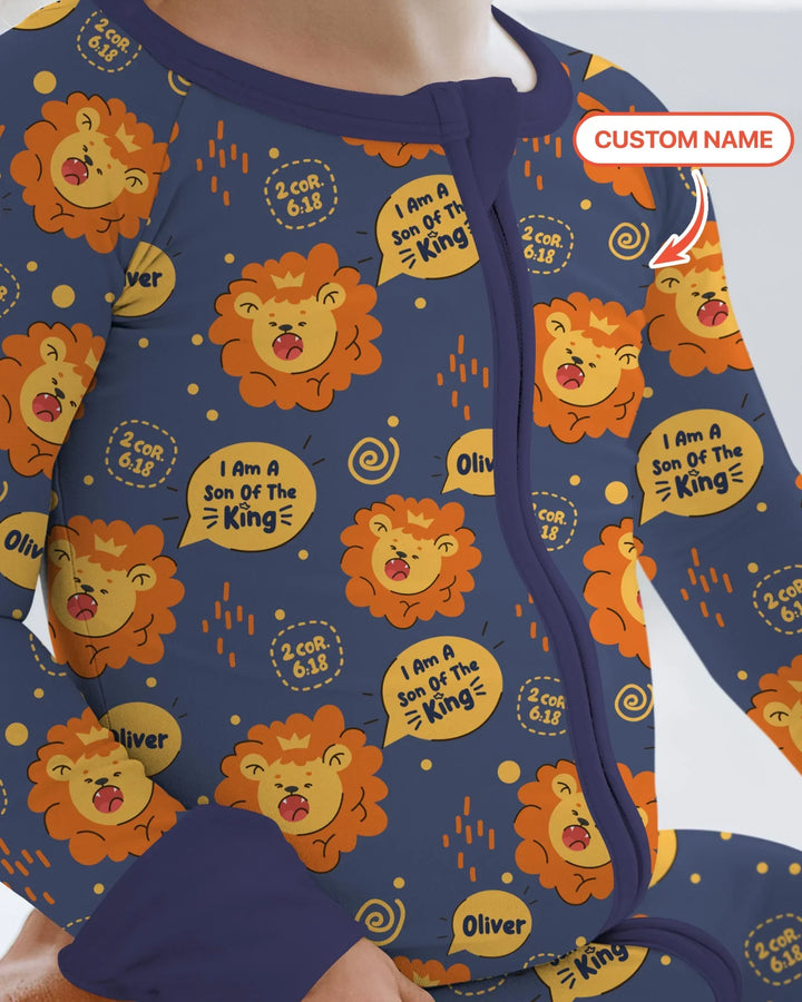 I Am A Son Of The King Custom Name Convertible Zippy