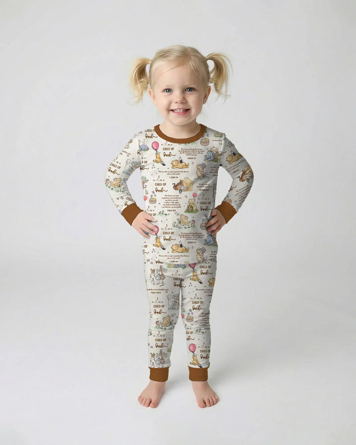 Child of God Whimsy Woodland Bamboo Two Piece Long Sleeve Pajama Set