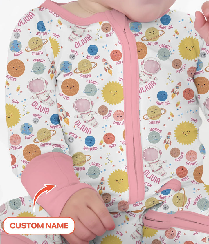 Custom Name Little's Kid into Universer Bamboo Convertible Zippy