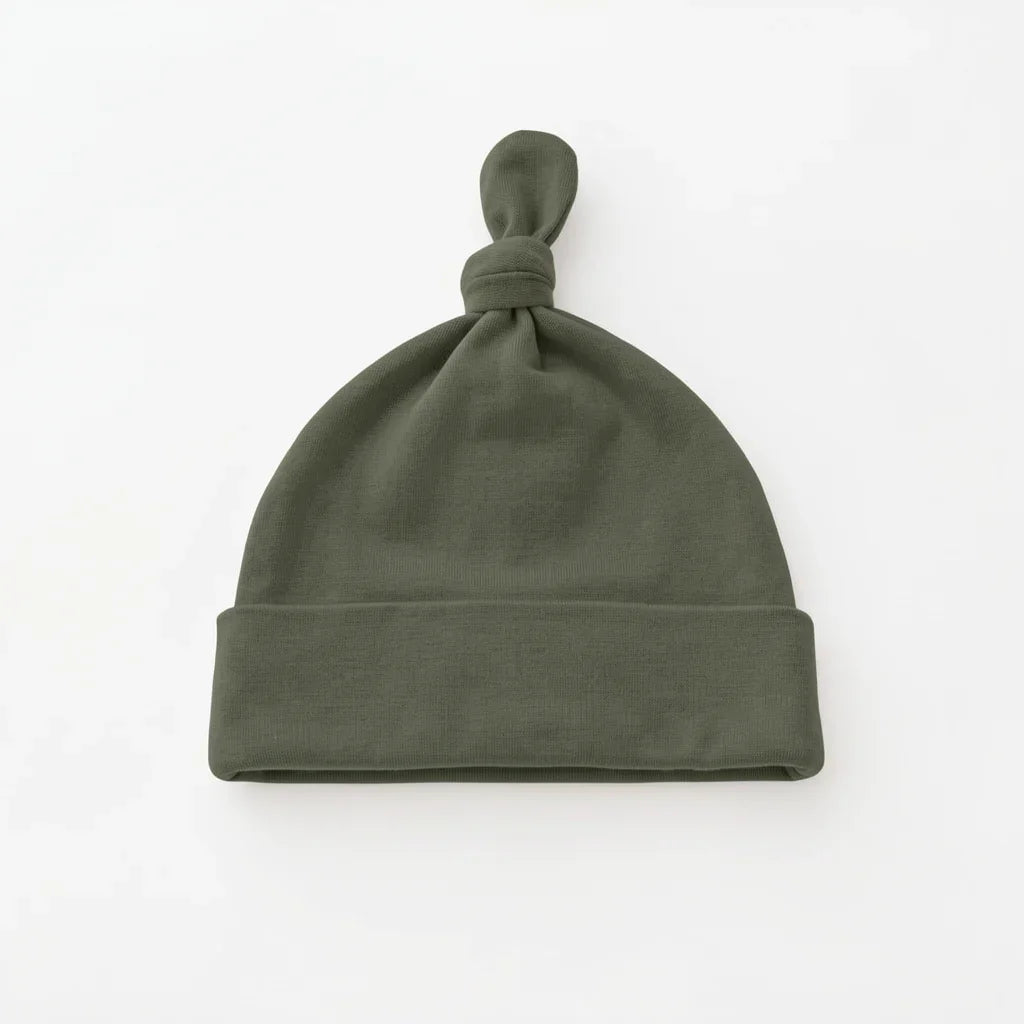 Solid Color Bamboo Knotted Hat