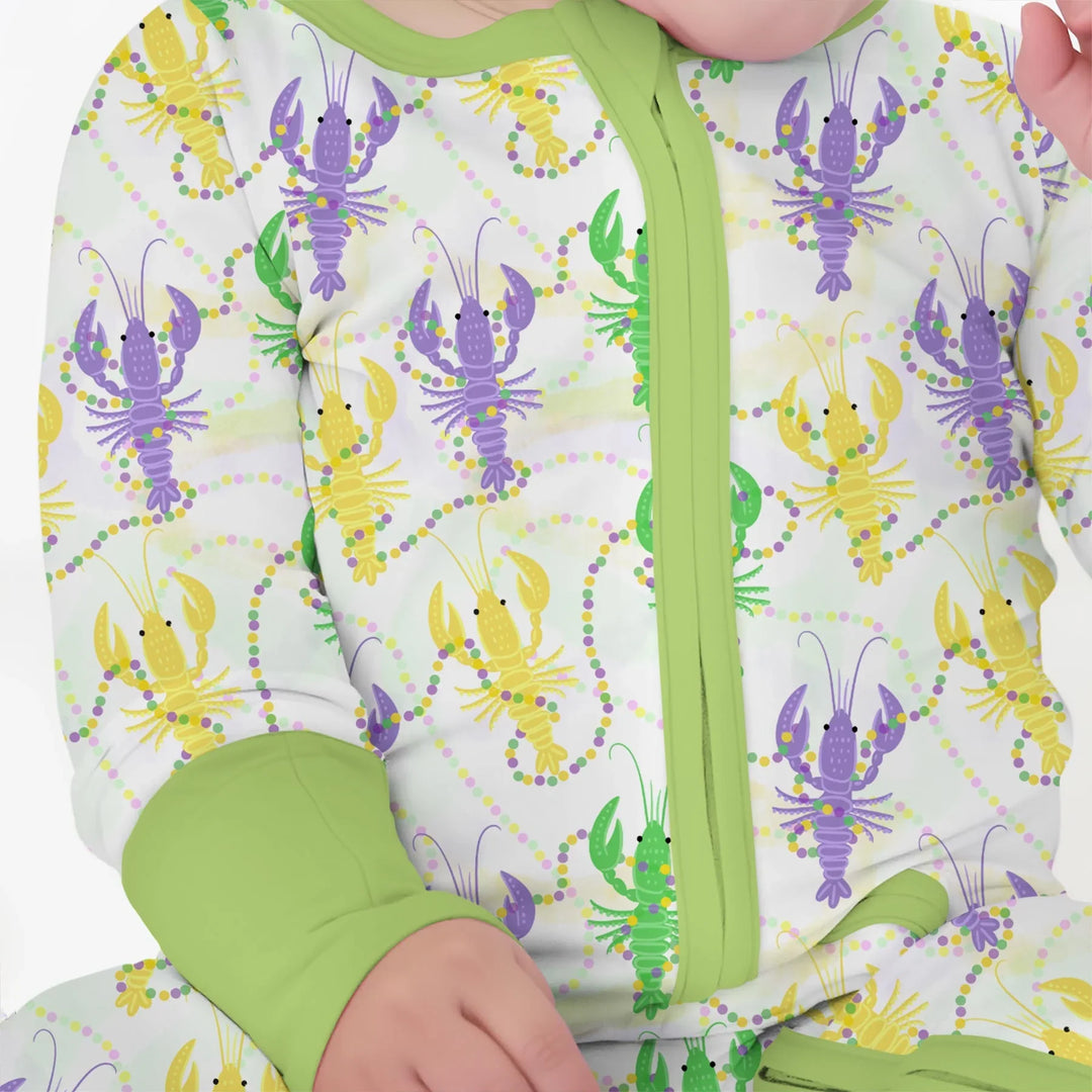 Mardi Gras Crawfish Family Matching Bamboo Convertible Zippy
