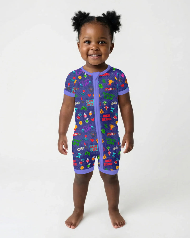 Gamer Mode On Family Matching Bamboo Shorty Zippy