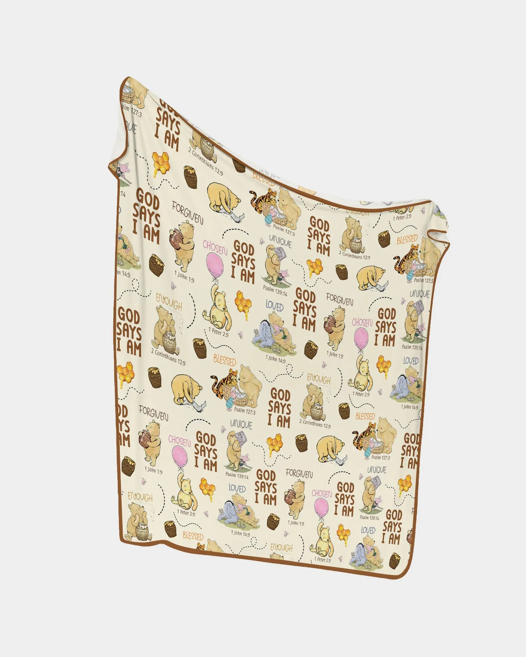 God Says I Am Little Blessings Bamboo Blanket