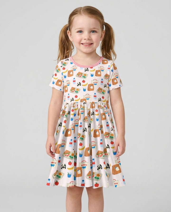 Happy School Lunch Bamboo Twirl Dress