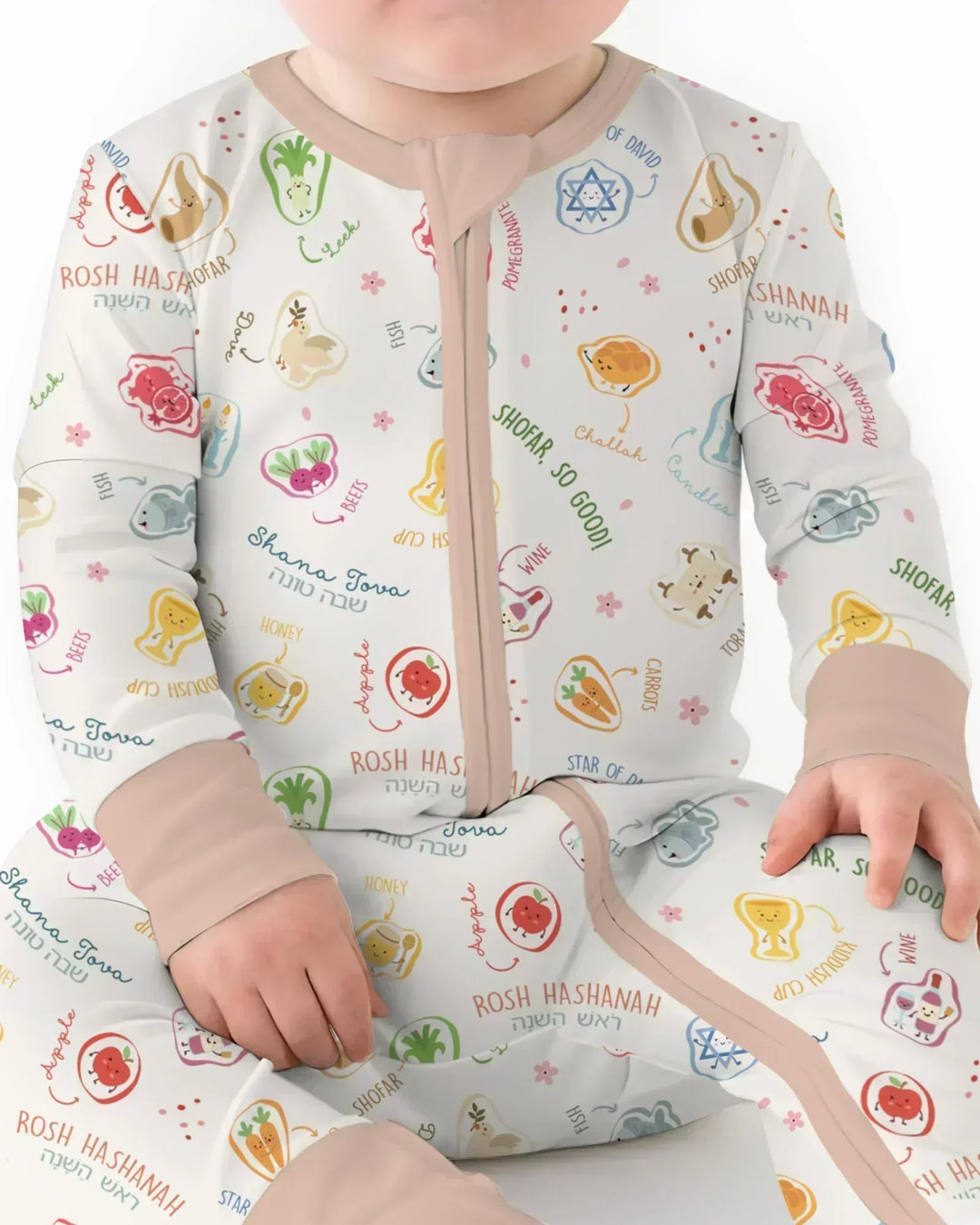 Happy Rosh Hashanah Bamboo Convertible Zippy