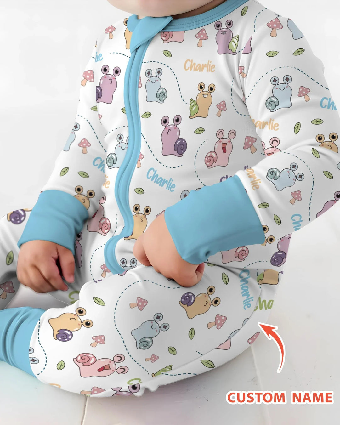 Custom Name Snailed it! Bamboo Convertible Zippy