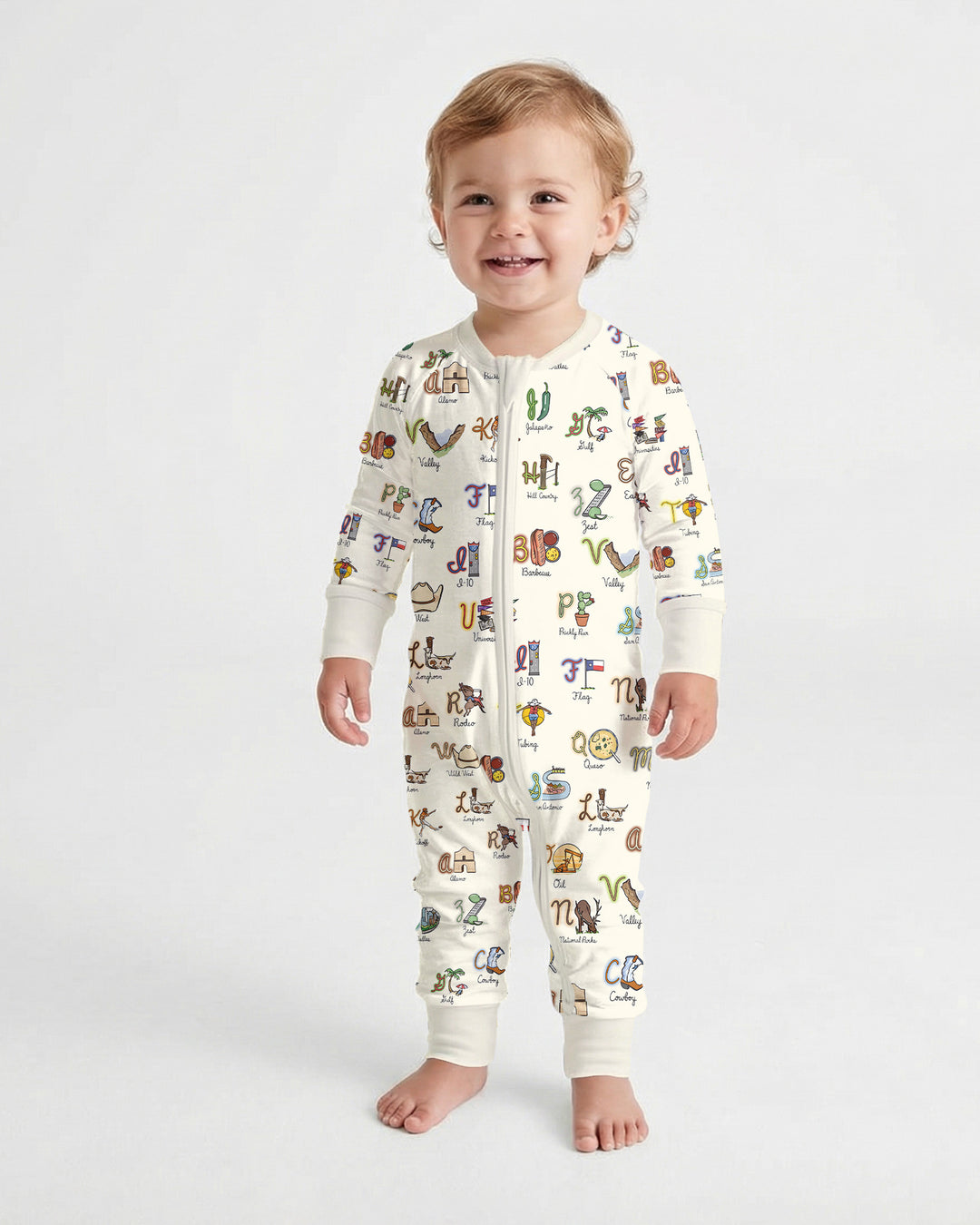 Texas Alphabet Bamboo Convertible Zippy