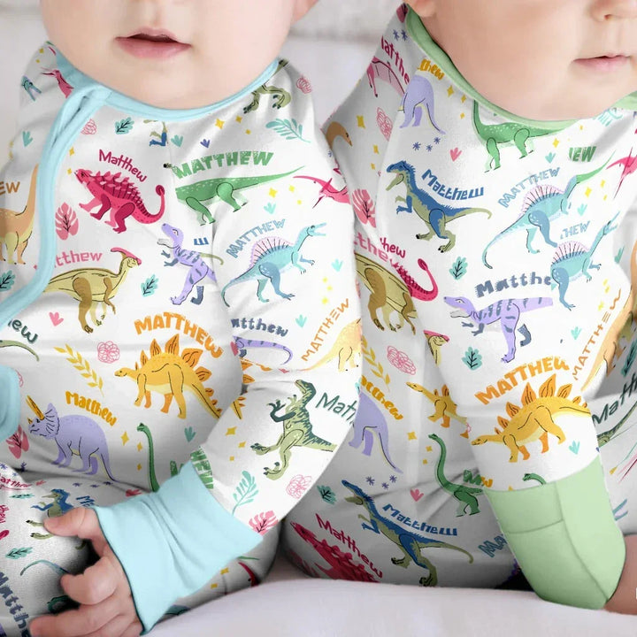 Dino Roar Custom Name Bamboo Convertible Zippy
