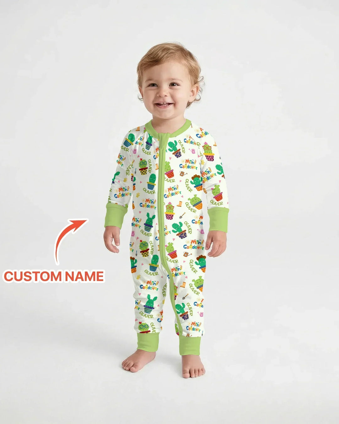 Custom Name Mini Gardener Bamboo Convertible Zippy